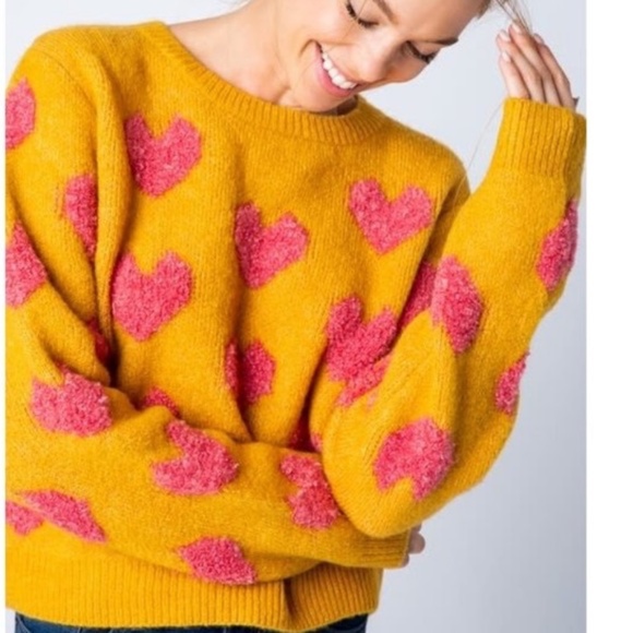 &Merci heart sweater - Picture 5 of 6